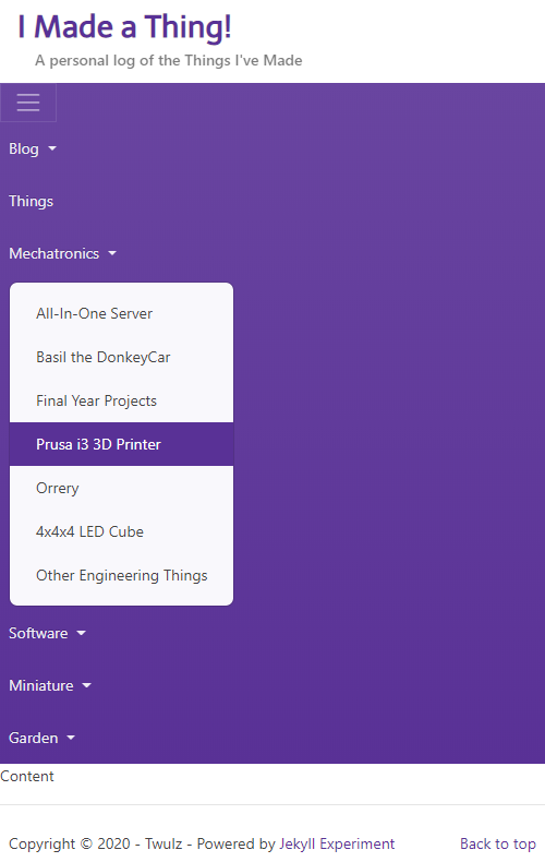 Finished header and navbar