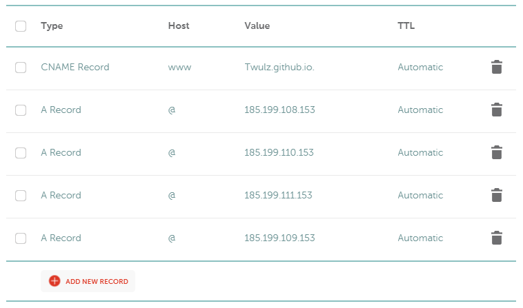 Advanced DNS Settings