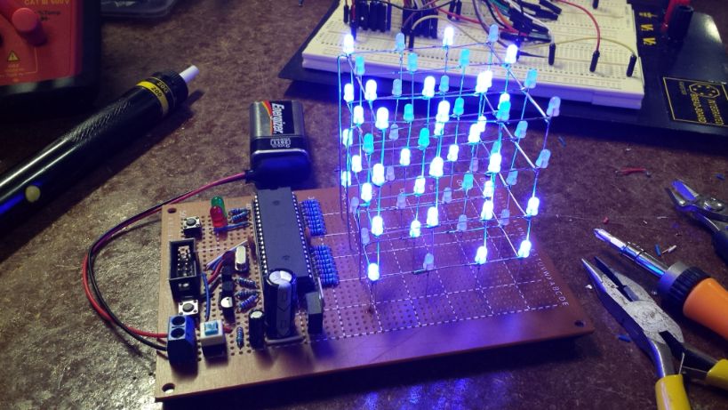 4x4x4 LED Cube