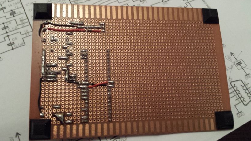 Main electronics soldered - back