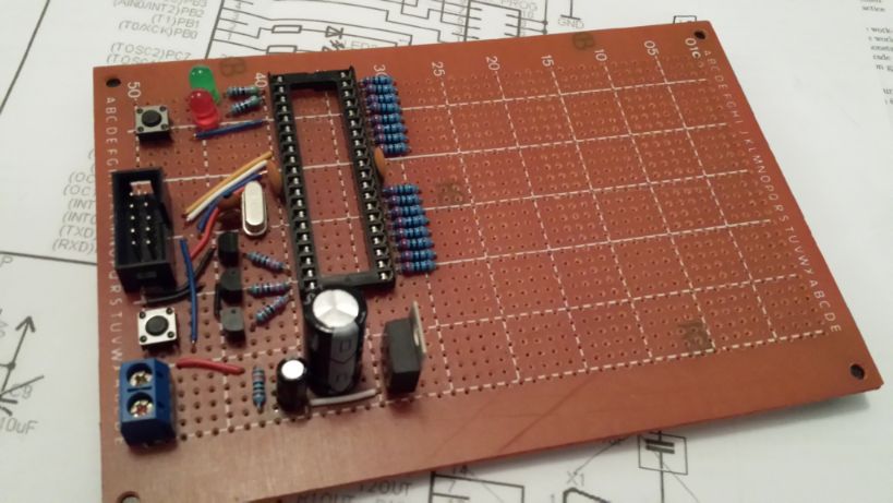 Main electronics soldered - front