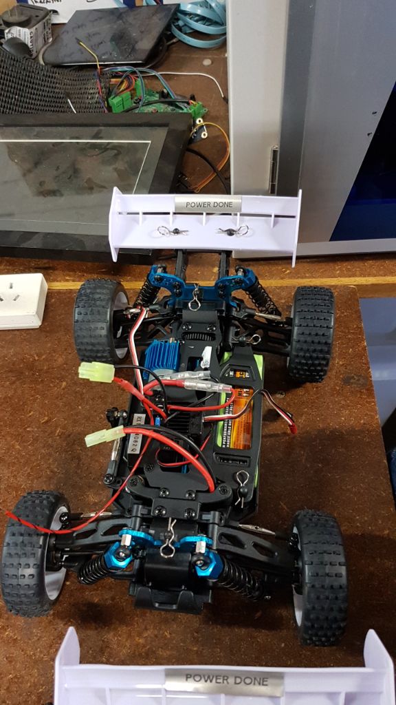 Car with power changed