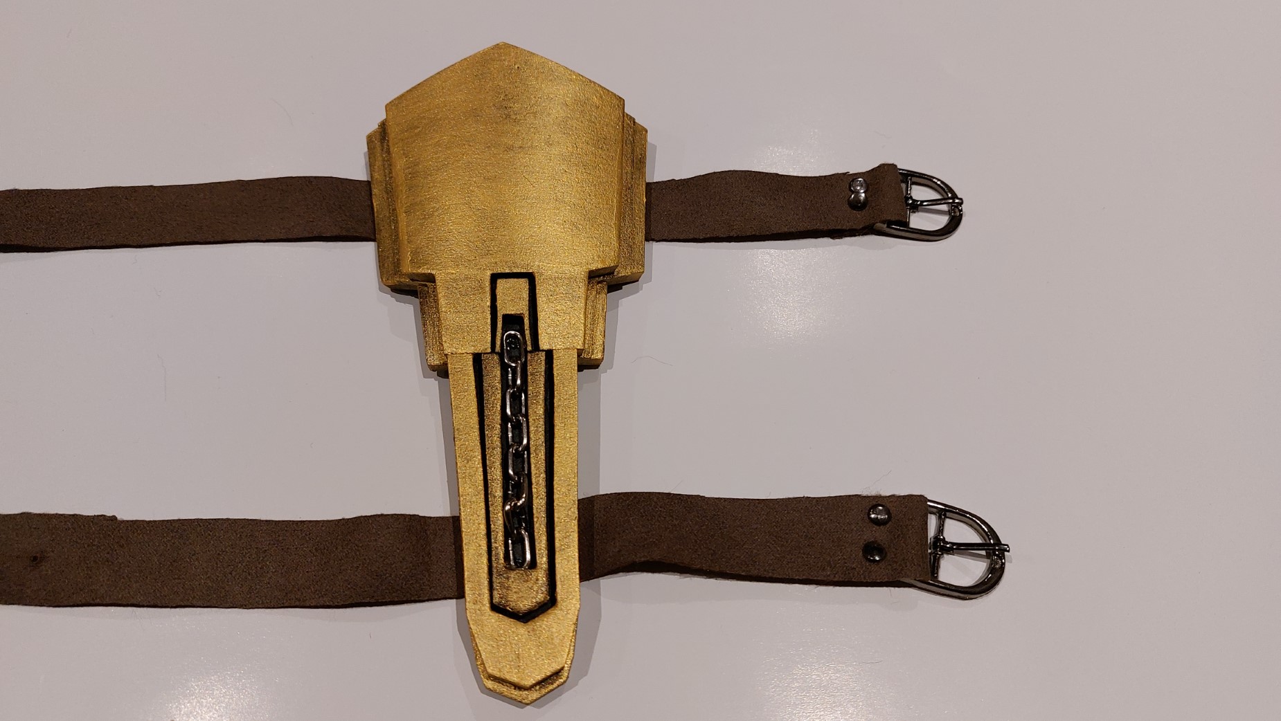 Painted base of the hidden blade