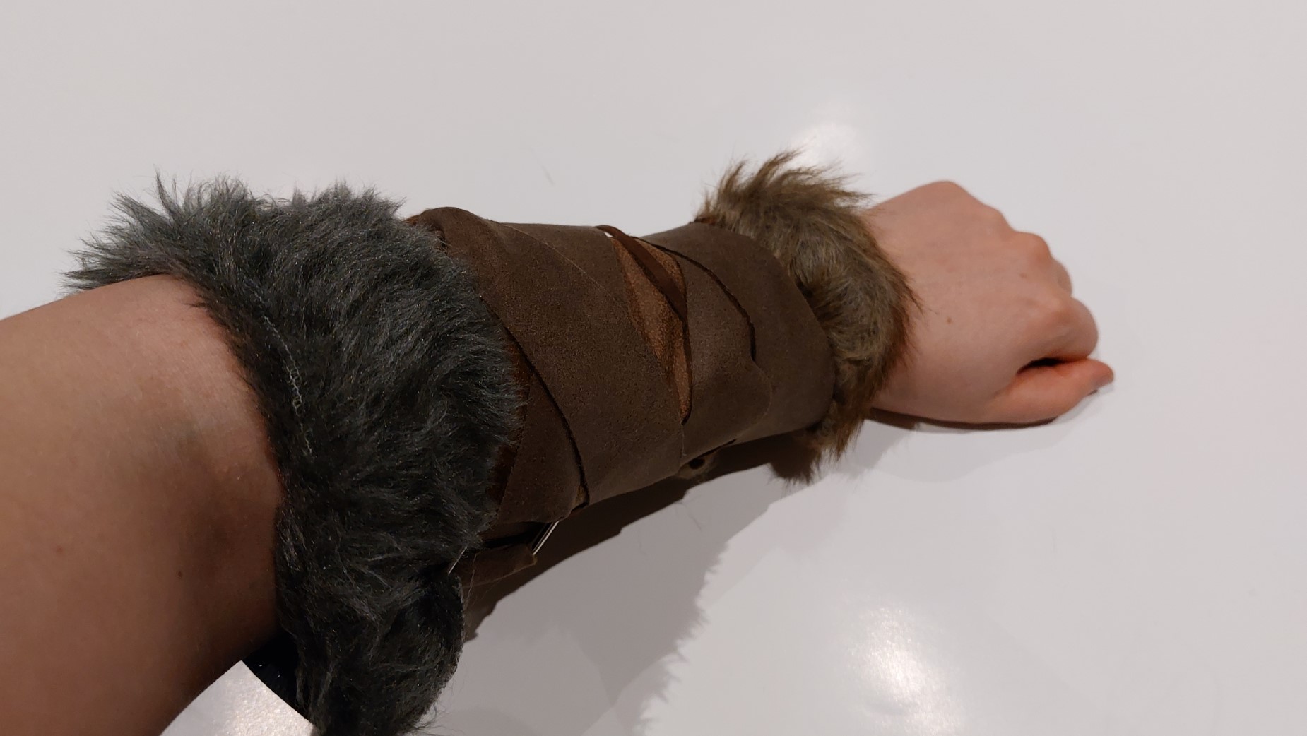 Wearing the bracer