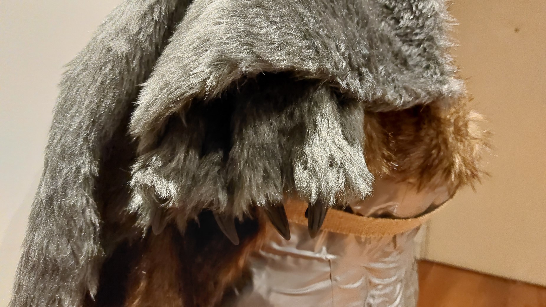 Finished paw detail