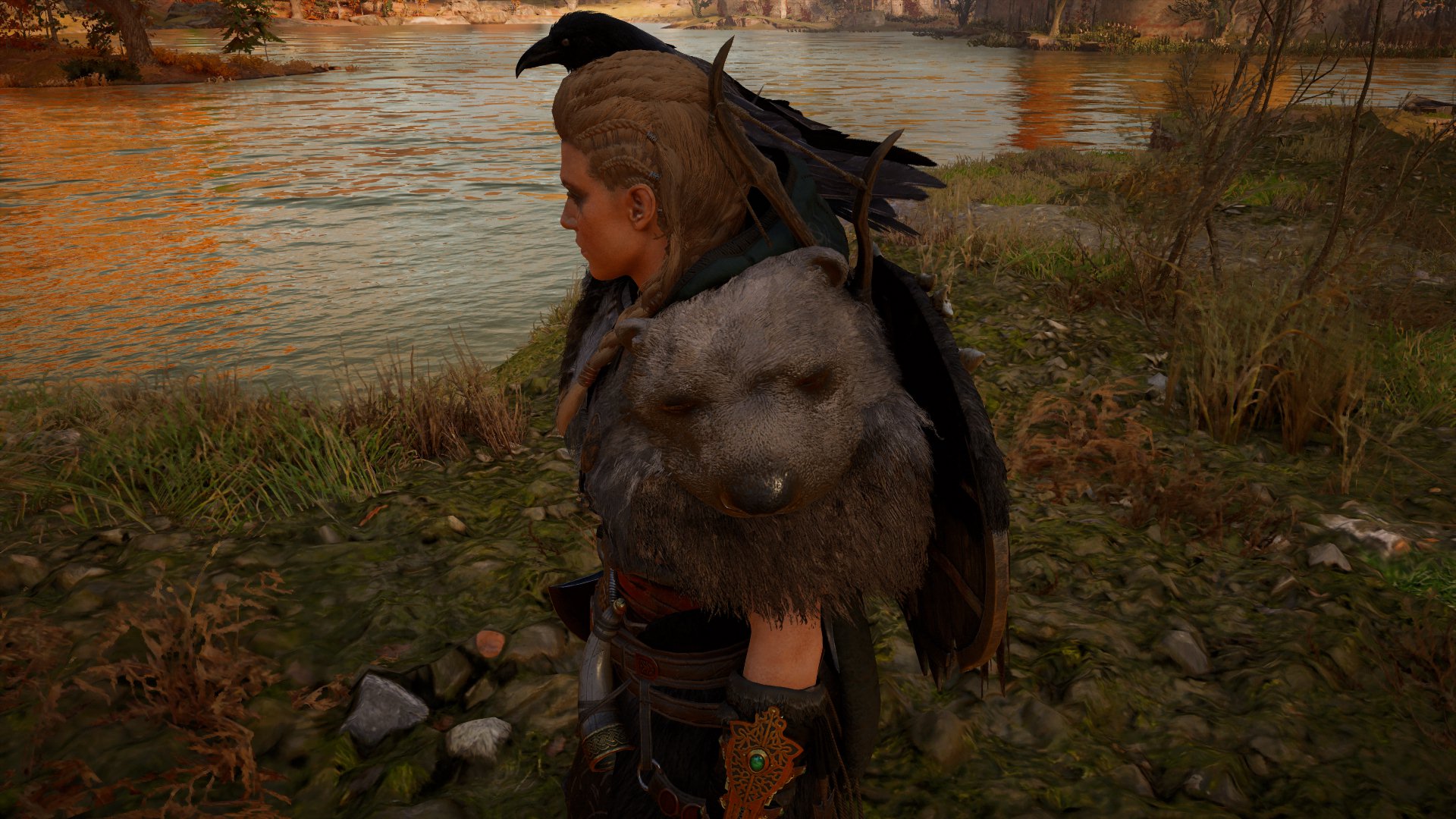 Closeup screenshot of the bear detail