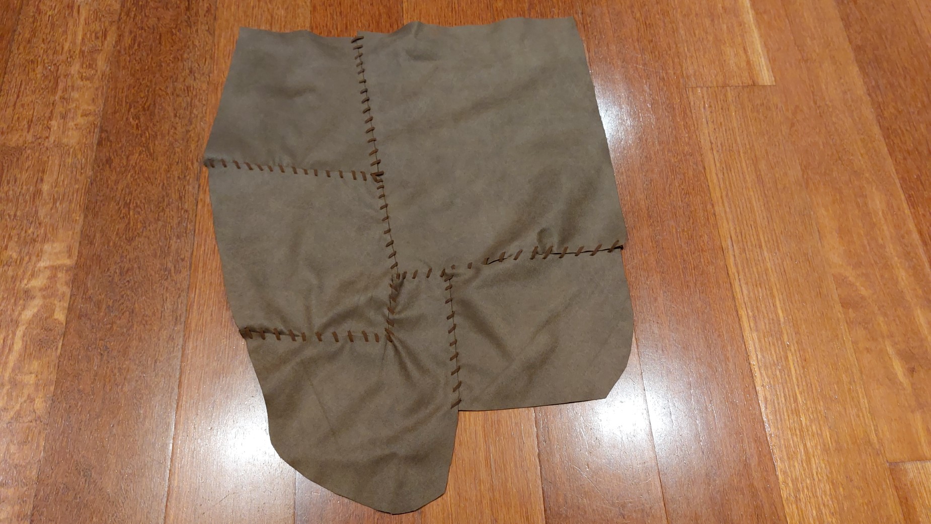 Other half of the faux leather skirt