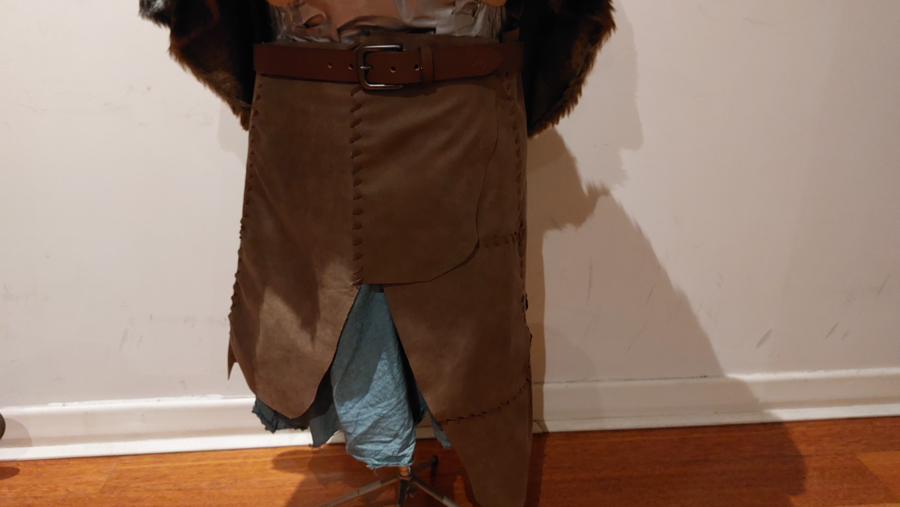 Leather skirt front view