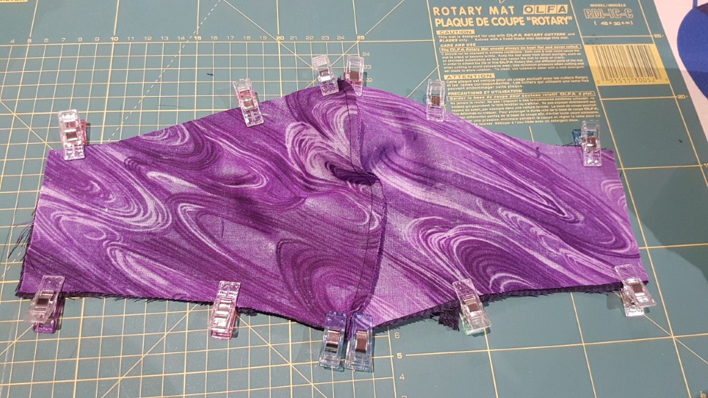 Flipped side showing the outside layer
