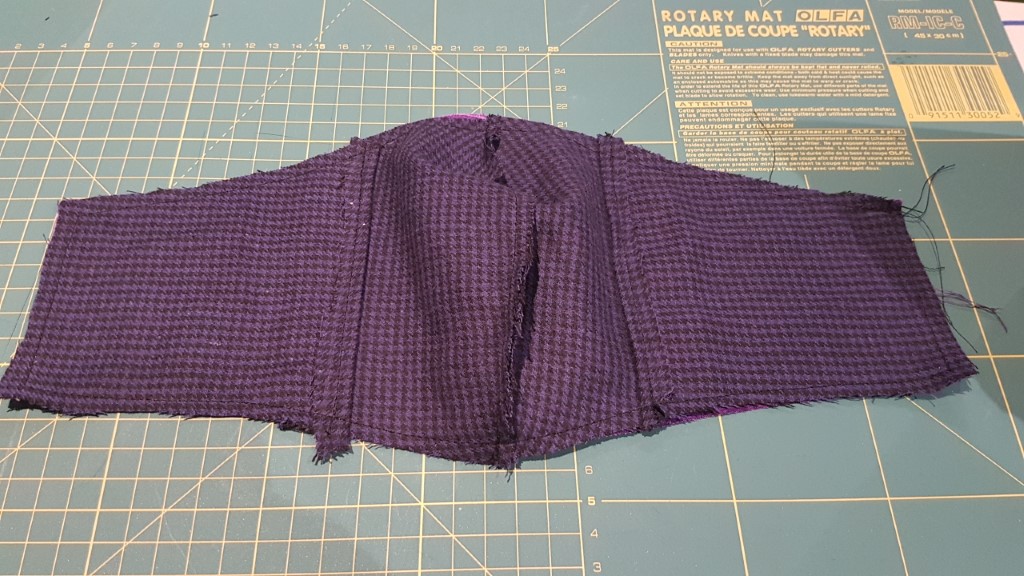 Sewn all around the edges - inside view