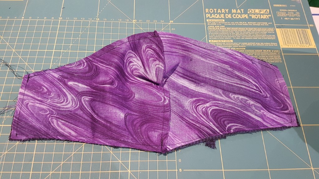 Sewn all around the edges - outside view