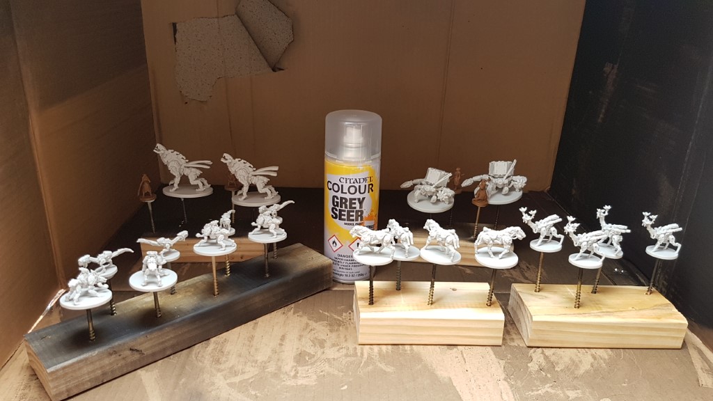 Horizon Zero Dawn figures ready to prime