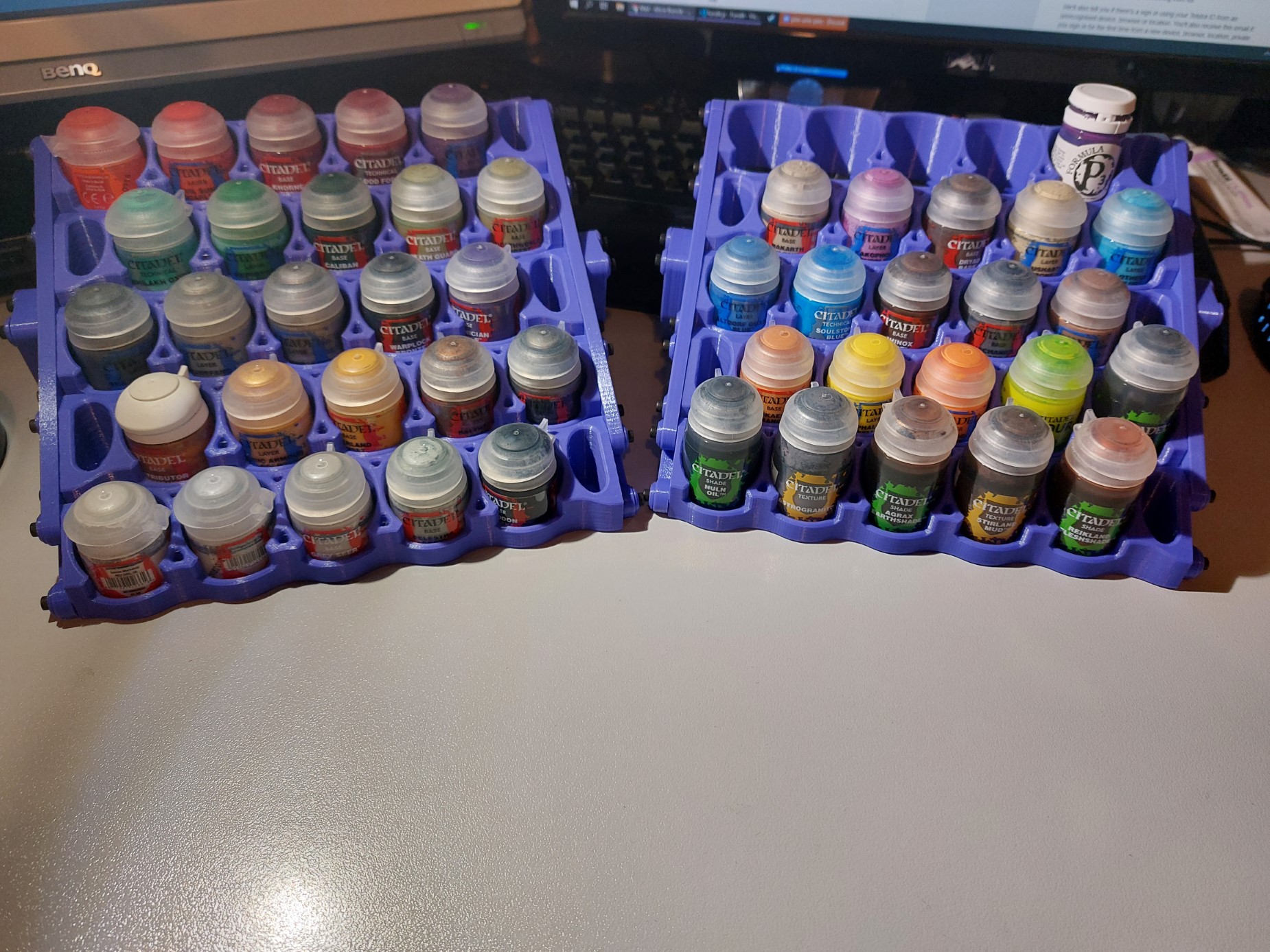 3D Printed Citadel Paints Holder