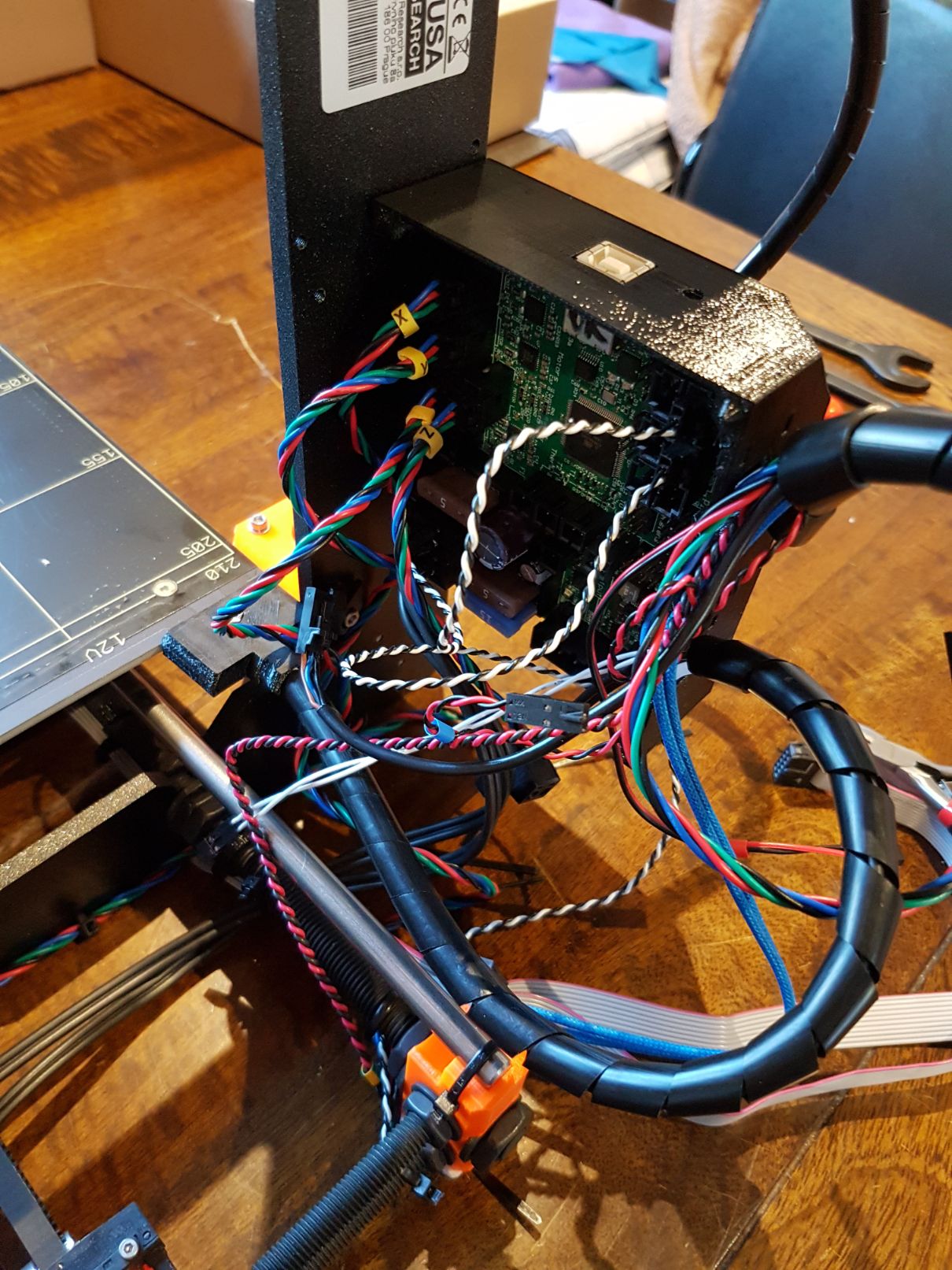 Sensors attached to the board