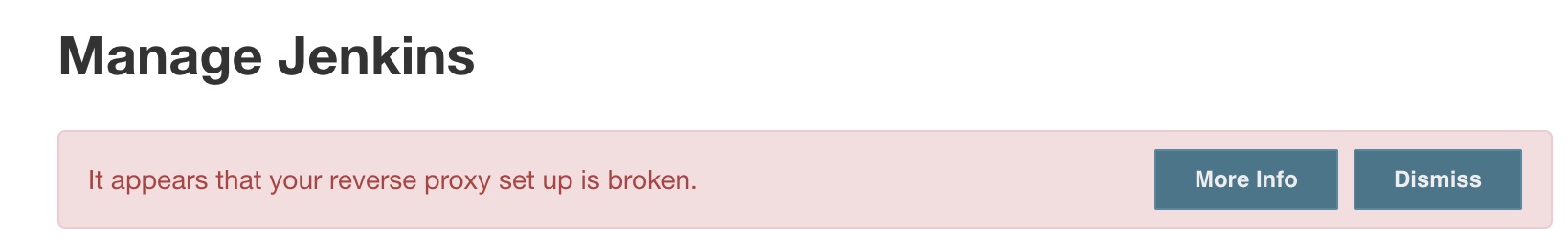 Reverse Proxy is Broken