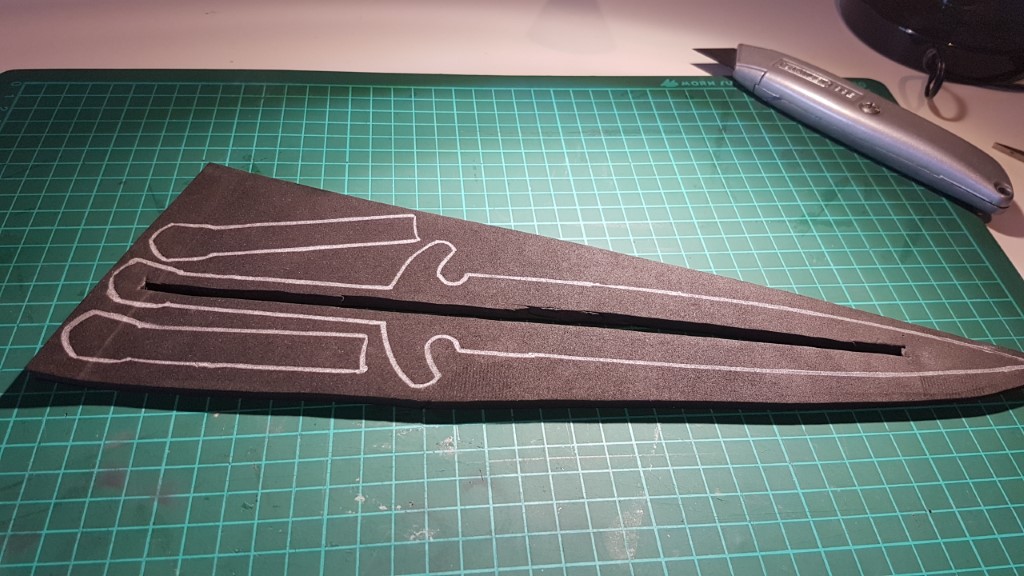 Remaining 6mm pieces traced