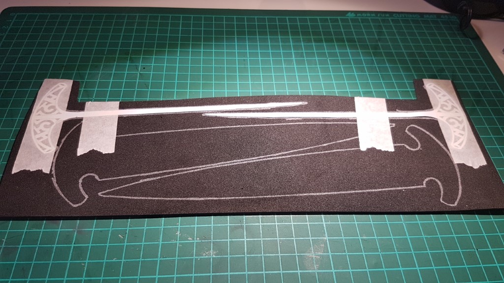 2mm pieces traced