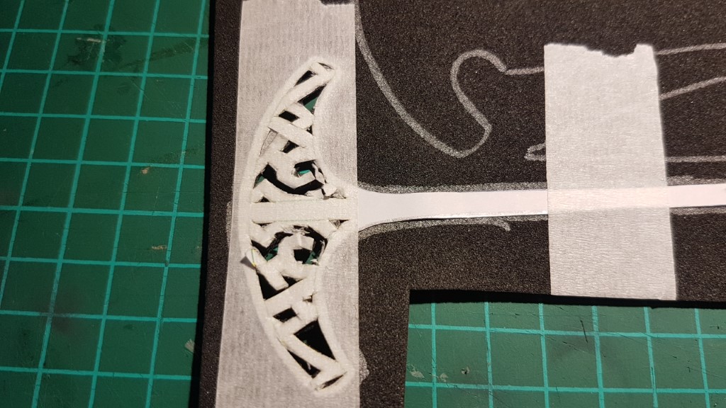Cutting the decorative detail