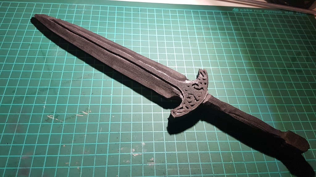 Foam shaping with the dremel finished