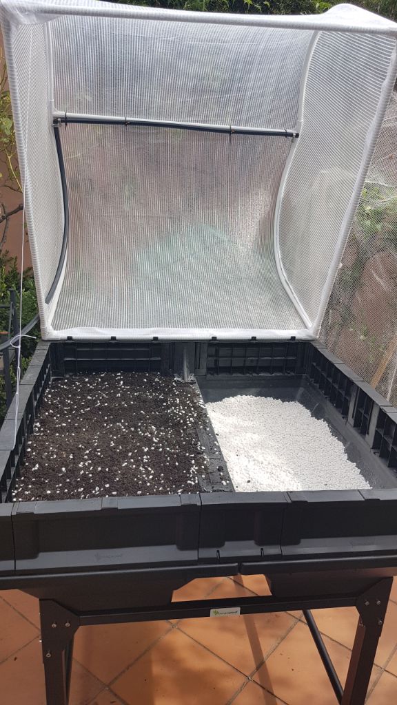 Soil mixed with perlite